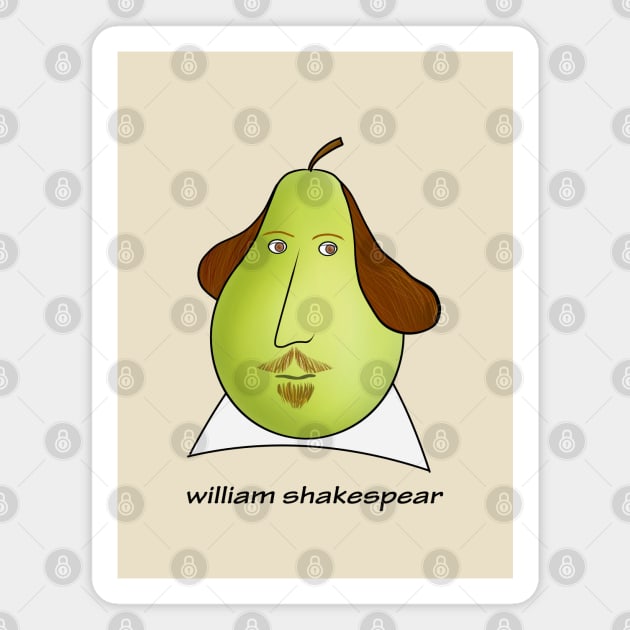 william shakespear Magnet by shackledlettuce
